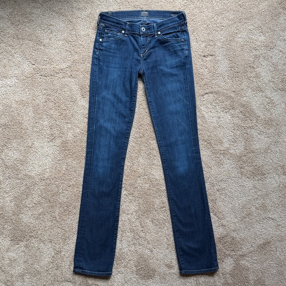 Citizens of Humanity Ava Low Rise Straight Jeans Med Wash Size 26 USA Made - Picture 2 of 16